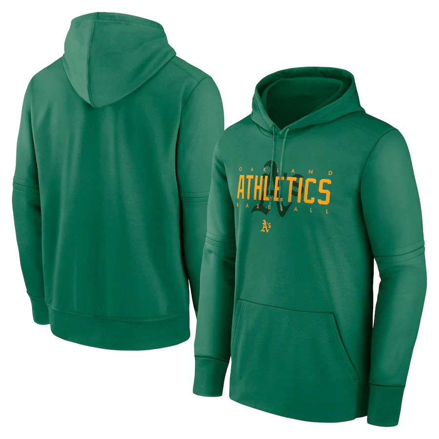 Men 2023 MLB Oakland Athletics green Sweatshirt style 1